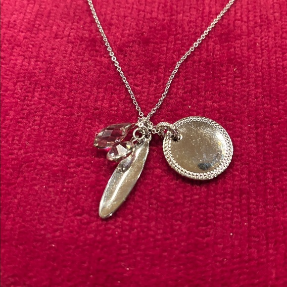 Loft Silver Pendant Necklace with Charms - Picture 2 of 4